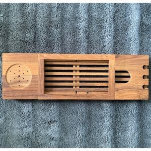 Teak Bath Caddy Tray